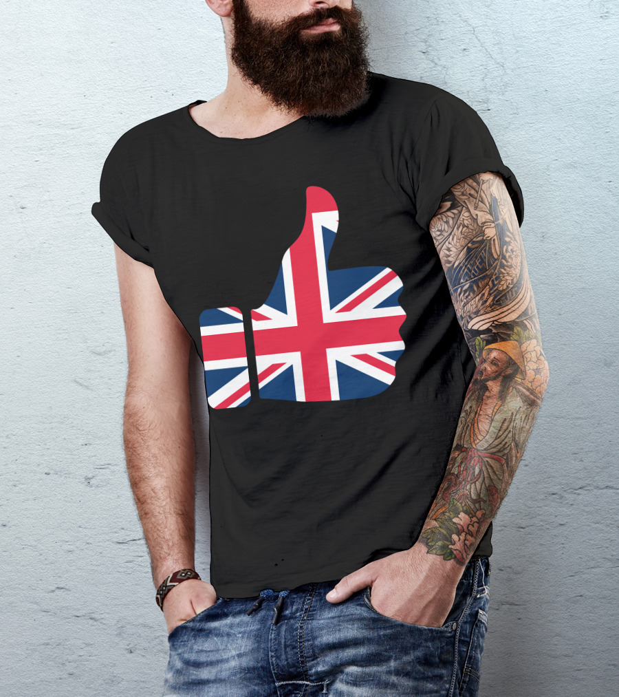 England Like Thumbs Up Union Jack T-Shirt