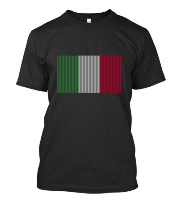 Flag Of Italy Vertical Stripes T-Shirt