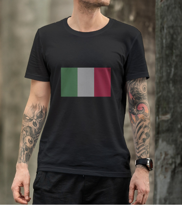 Flag Of Italy Vertical Stripes T-Shirt