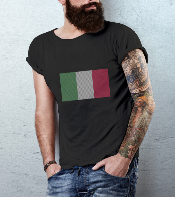 Flag Of Italy Vertical Stripes T-Shirt