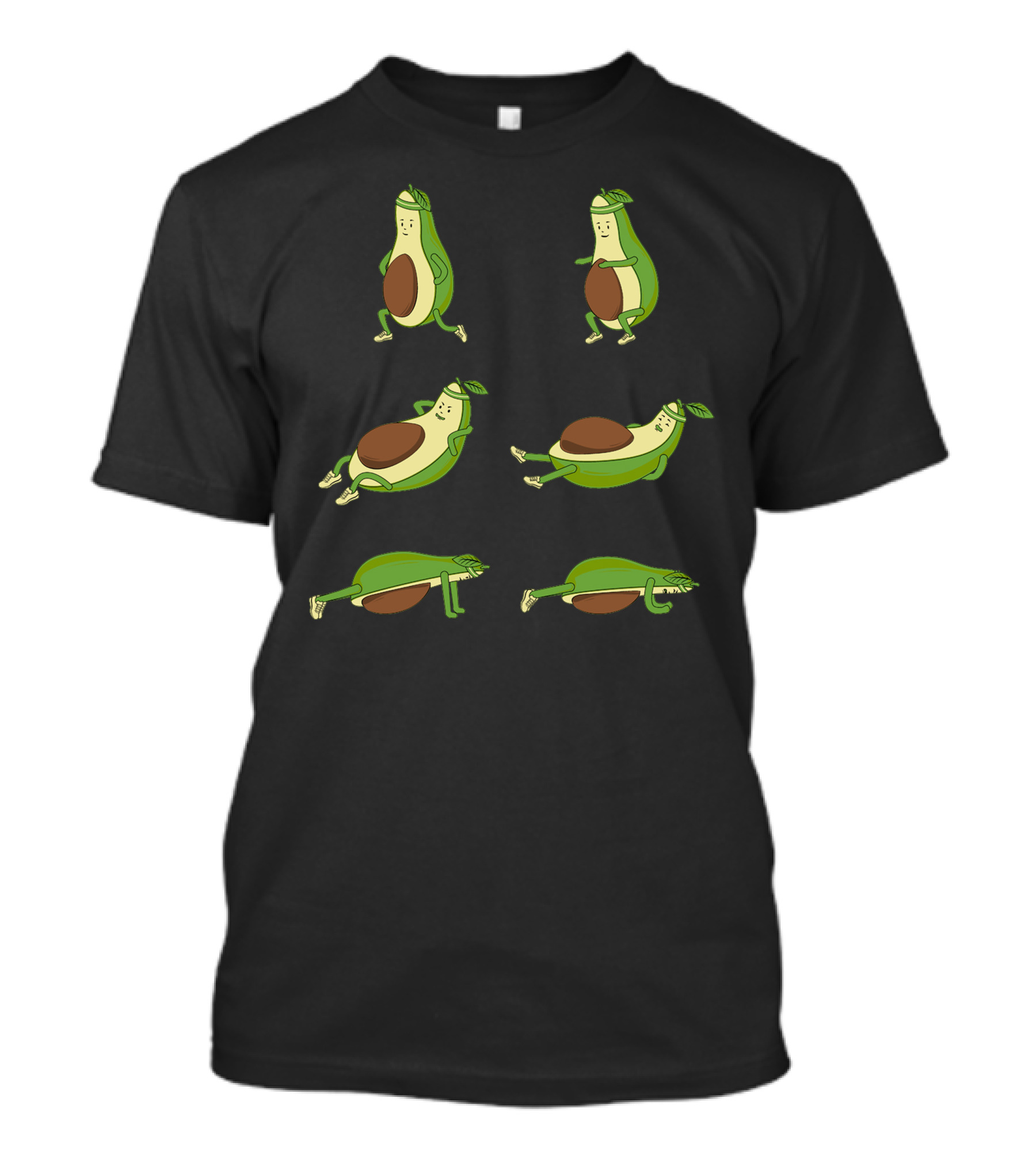 Avocado Core Workout Exercise Moves T-Shirt
