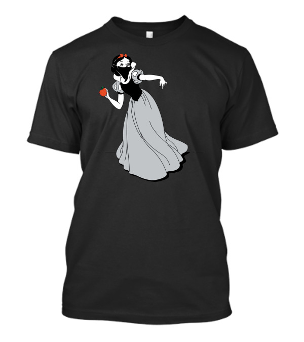 Banksy Snow White Holding Apple In Mask T-Shirt
