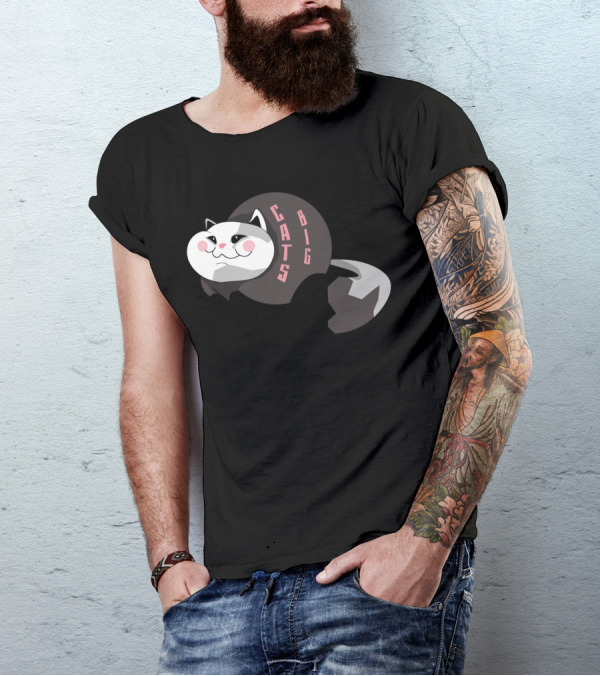 Big Cats Cute Chubby Feline T-Shirt