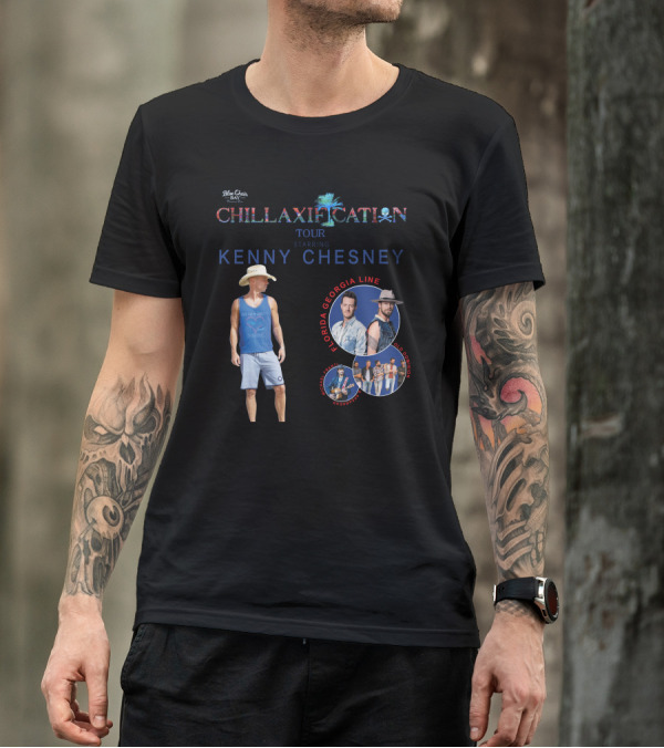Chillaxification Tour Starring Kenny Chesney And Florida Georgia Line With Old Dominion Blue Chair Bay T-Shirt