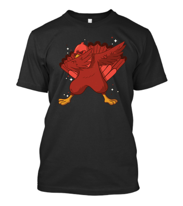 Turkey Dab Dance Pose Bird Thanksgiving Fun T-Shirt