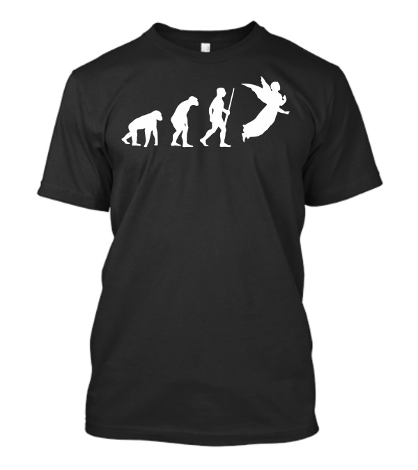 Angel Evolution Journey Through Humanity's Stages T-Shirt