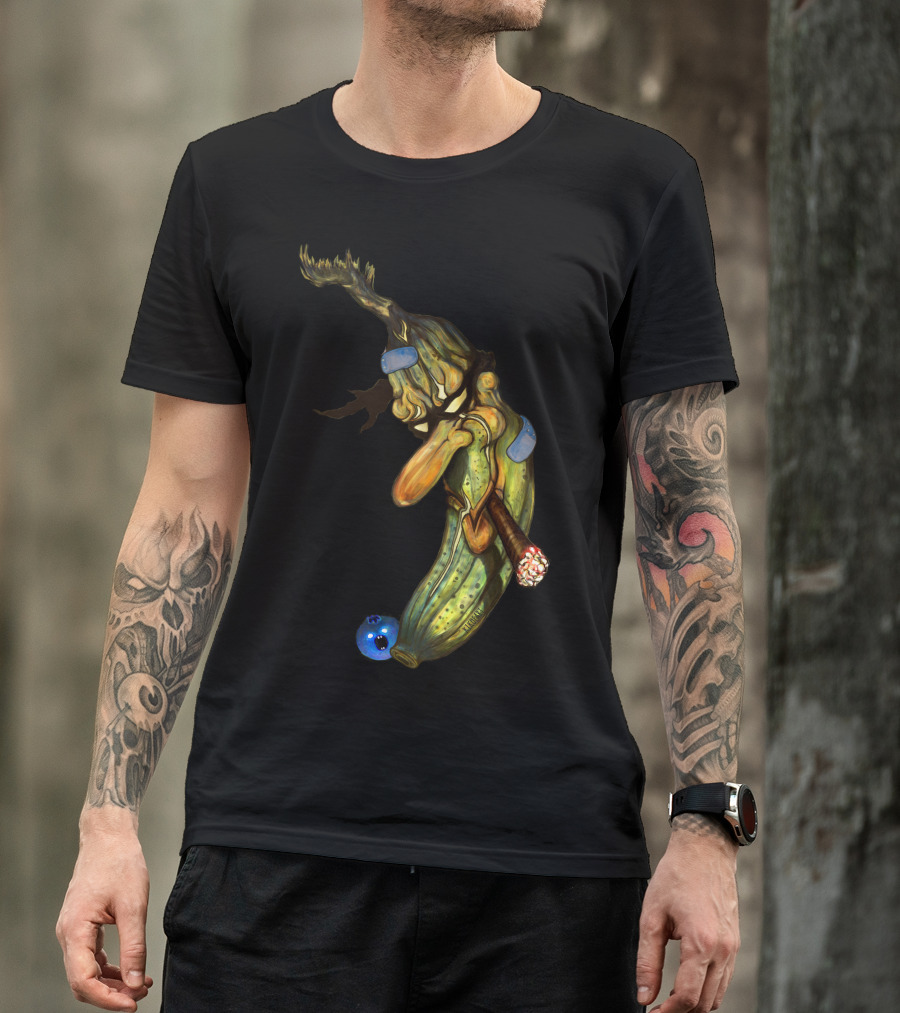 B Is For Badnaner And Booberry Banana Blueberry Duo T-Shirt