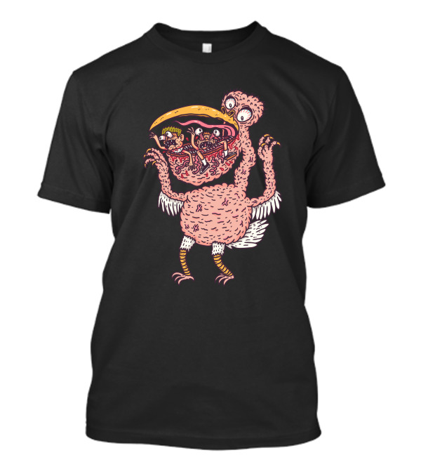 Birdmonster Grotesque Creature With Exaggerated Beak And Surreal Details T-Shirt