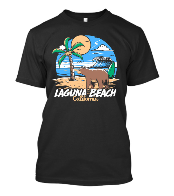 Laguna Beach California Bear New T-Shirt