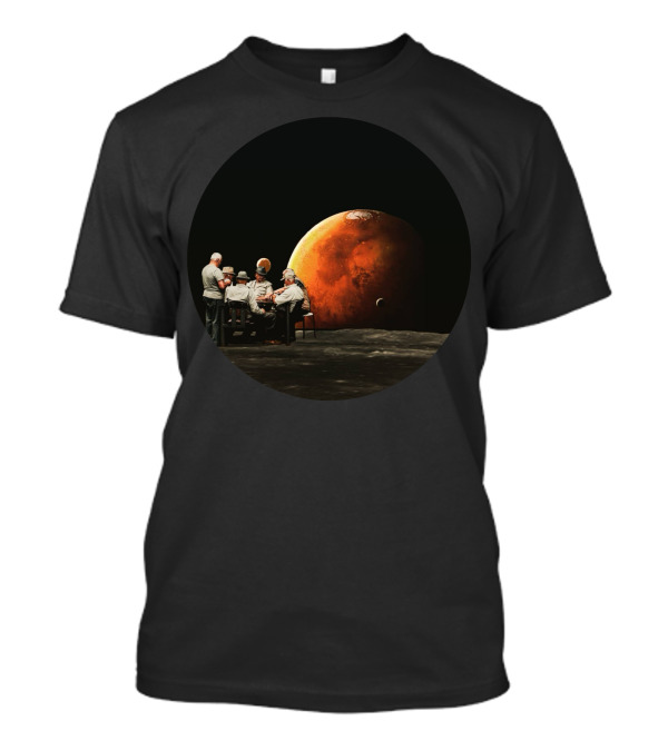 Mars Poker Game Men's Gathering T-Shirt
