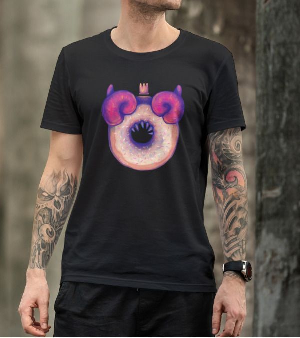 Demonic Doughnut With Horns And Crown T-Shirt