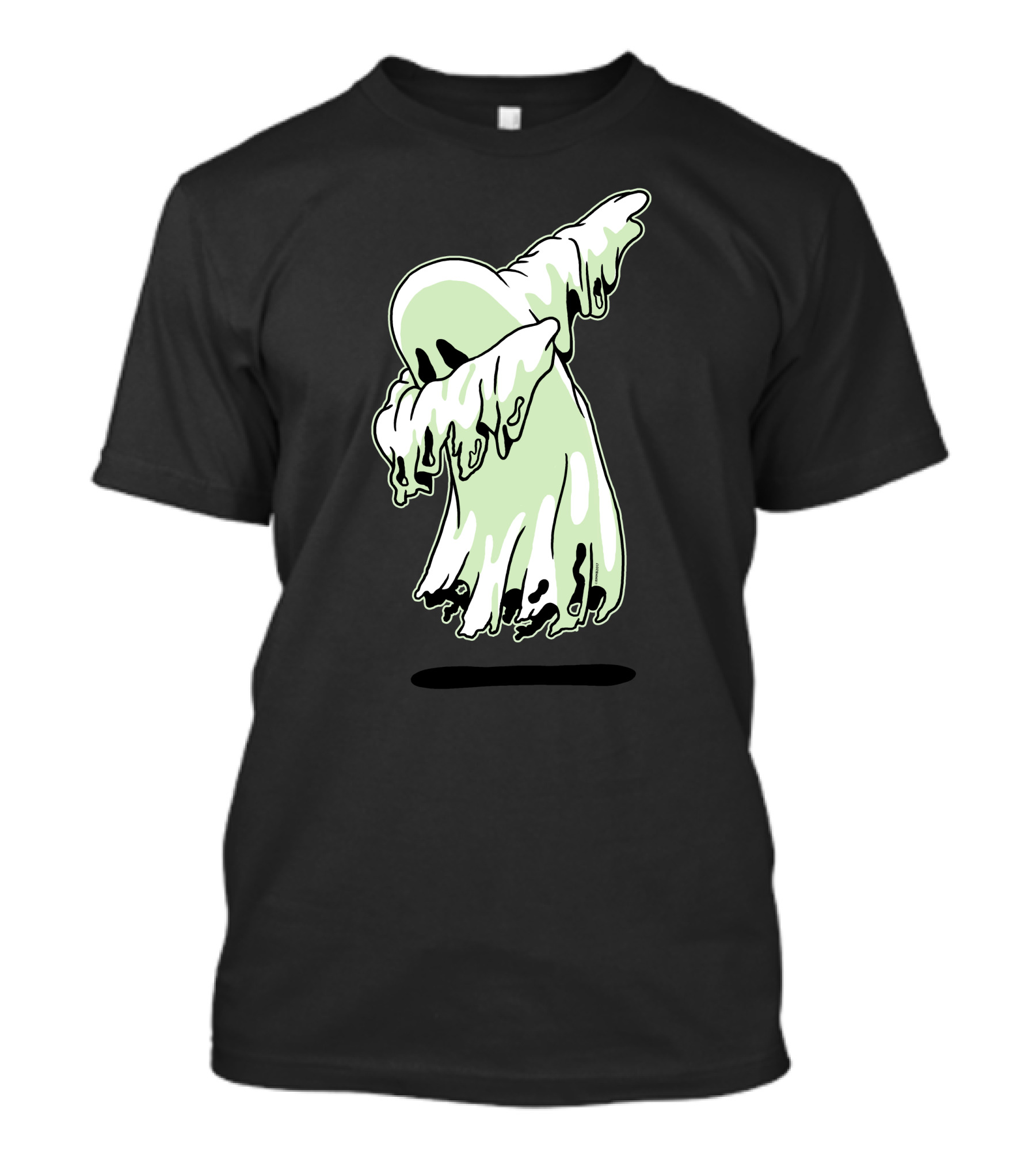 Dabbing Ghost Funny Halloween Monsters Spooky Dance T-Shirt