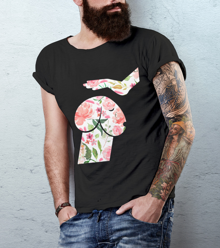 Dachshund Hand Flower Dog Dirty Dck Joke T-Shirt