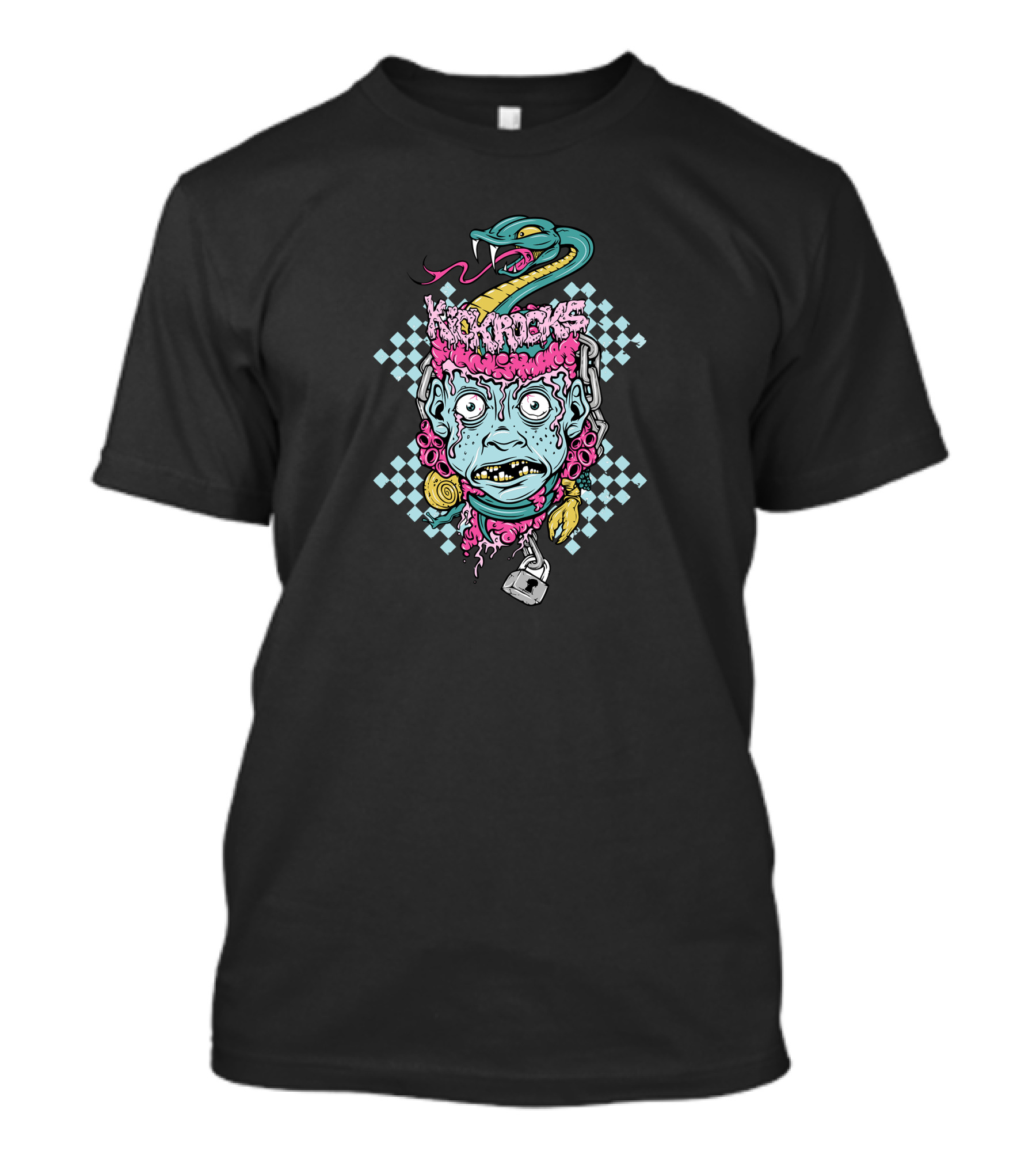 Drop Dead Knoccers Zombie Snake Chain Monster T-Shirt