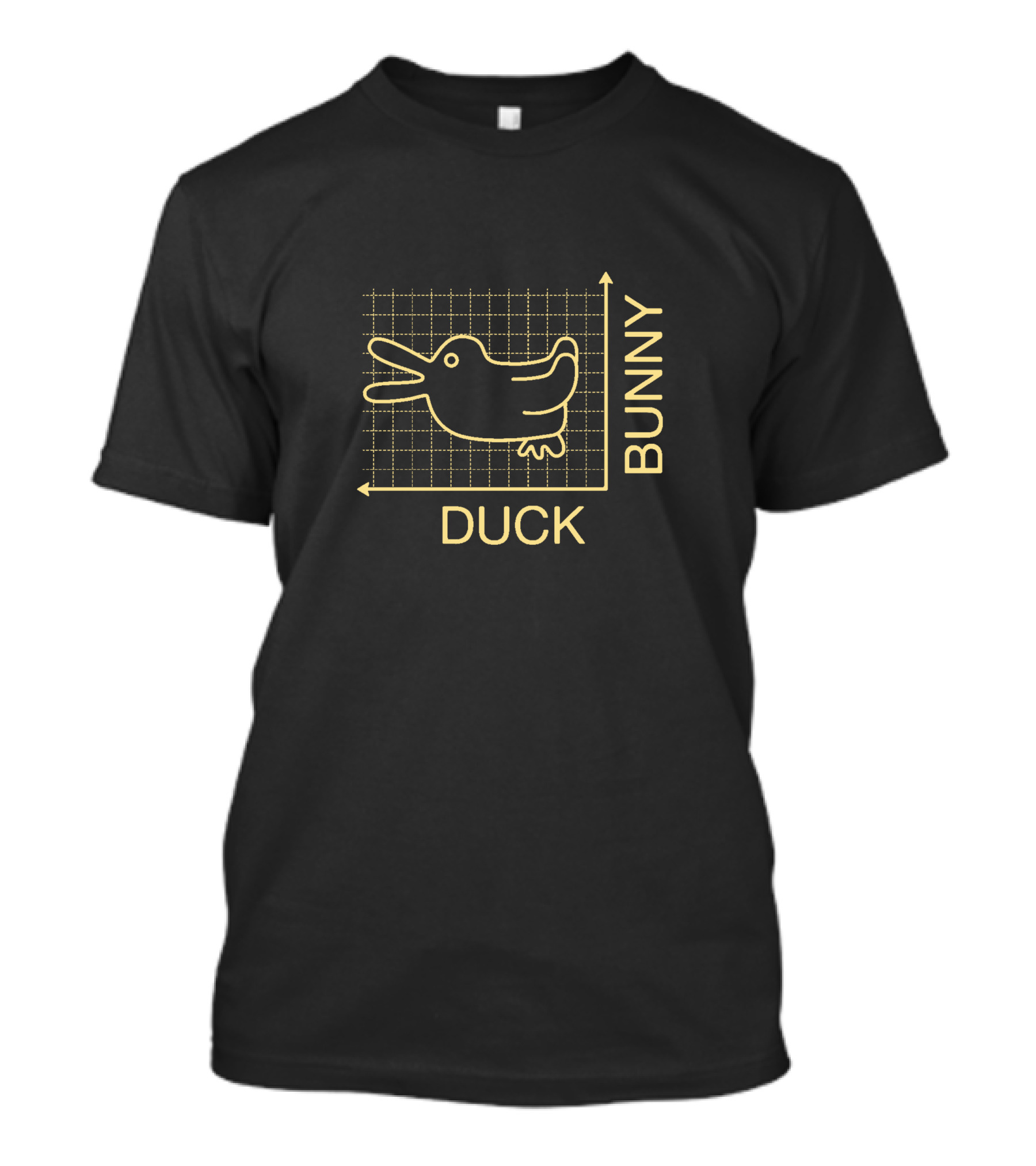 DUCK BUNNY Optical Illusion Chart T-Shirt
