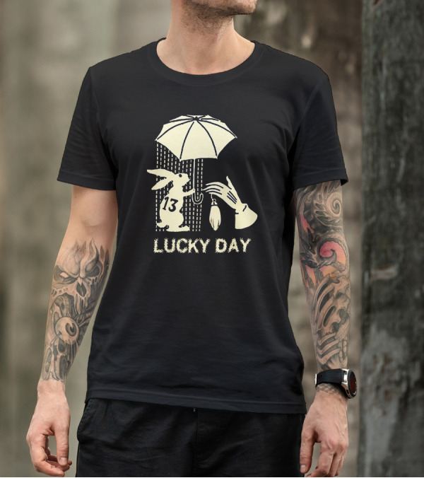 Empyre Lucky Day 13 Rabbit And Umbrella T-Shirt