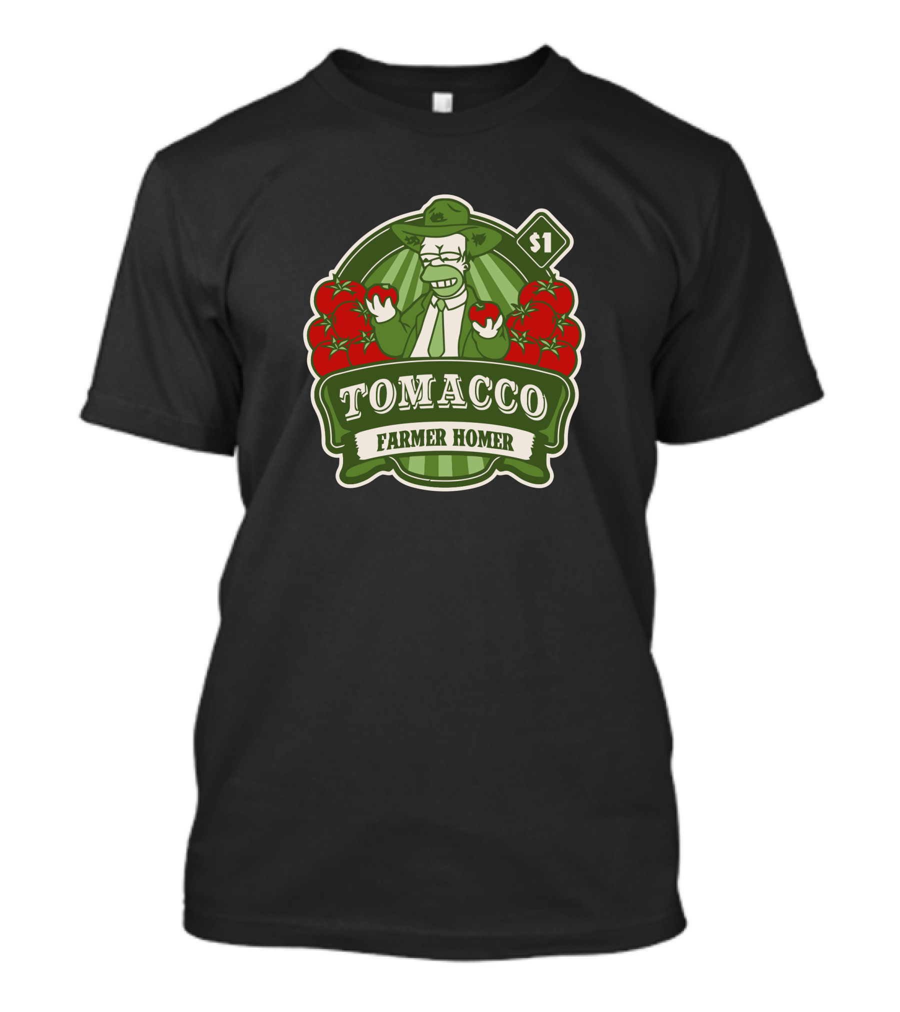Tomacco Farmer Homer $1 T-Shirt