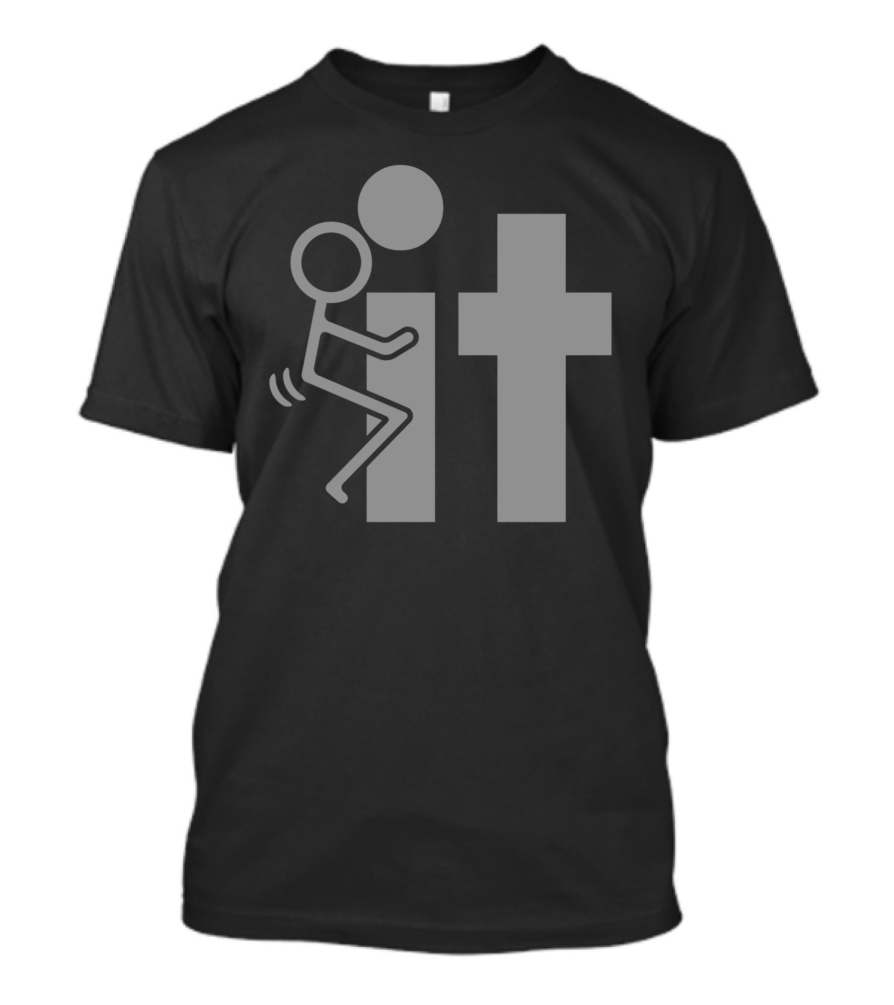 Fck It Stick Figure Humor T-Shirt