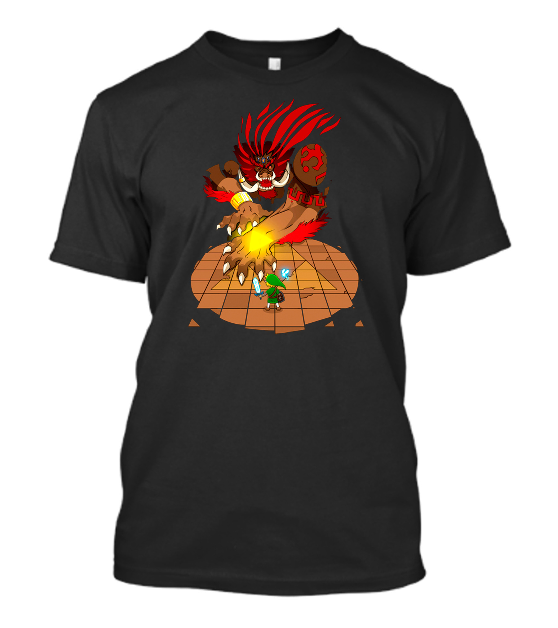 Final Boss Showdown With Hero On Triforce Arena T-Shirt