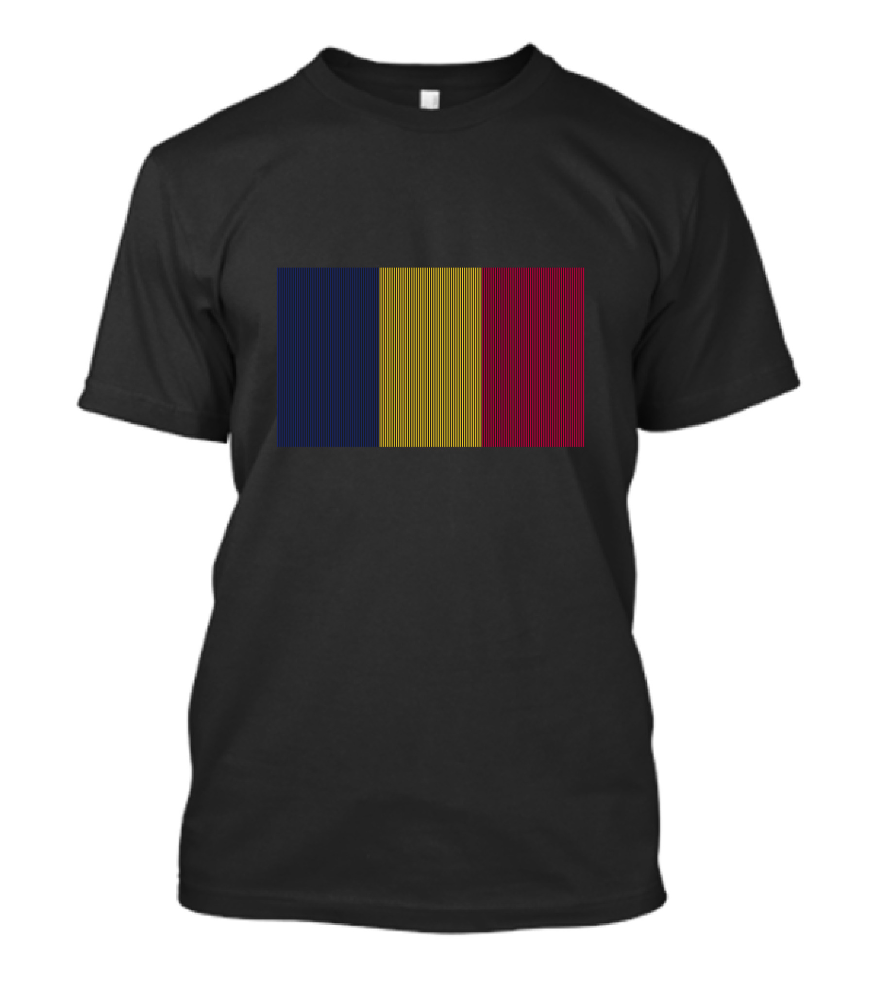 Chad Flag Vertical Stripes T-Shirt