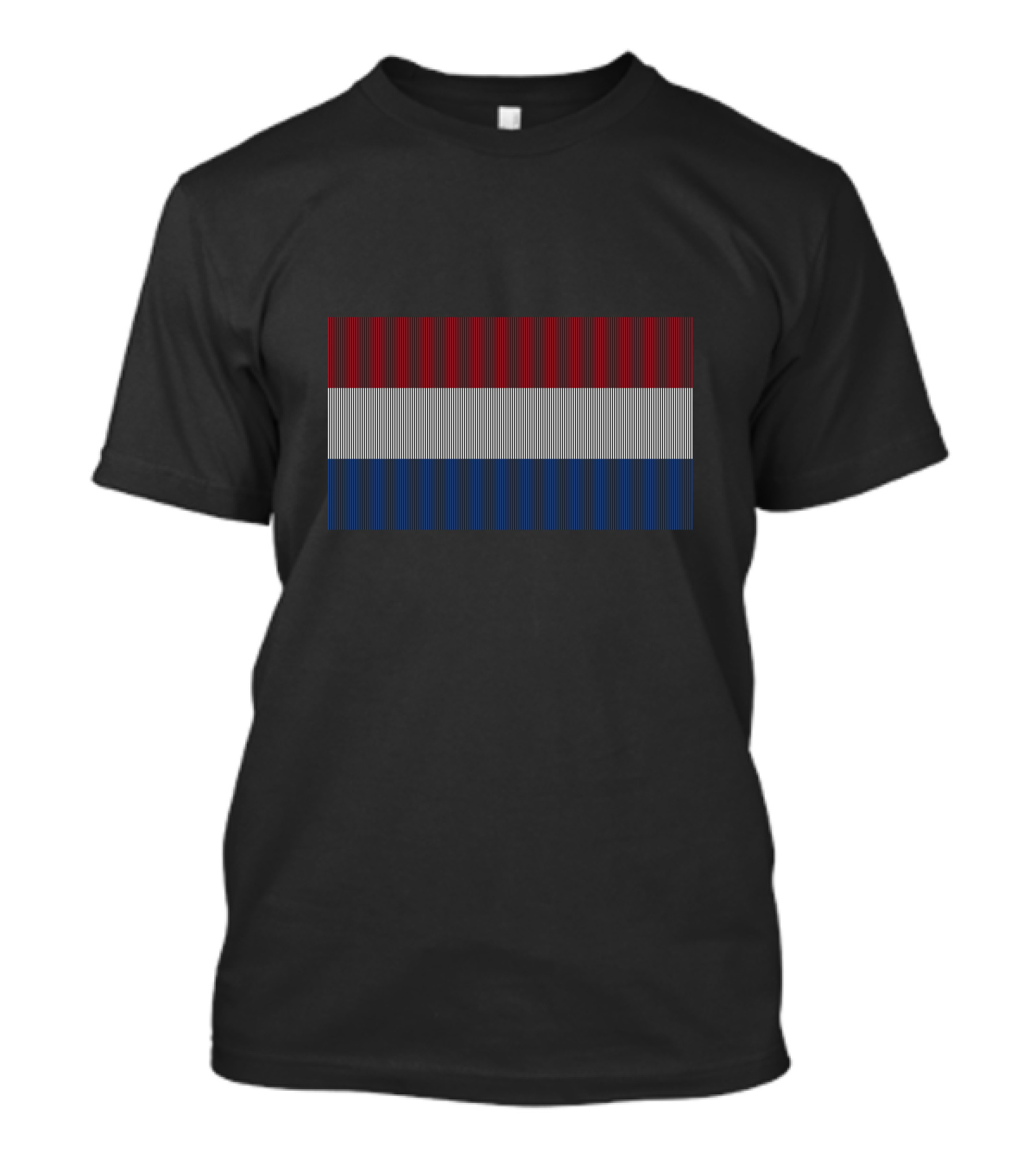 Flag Of Netherlands Horizontal Stripe T-Shirt