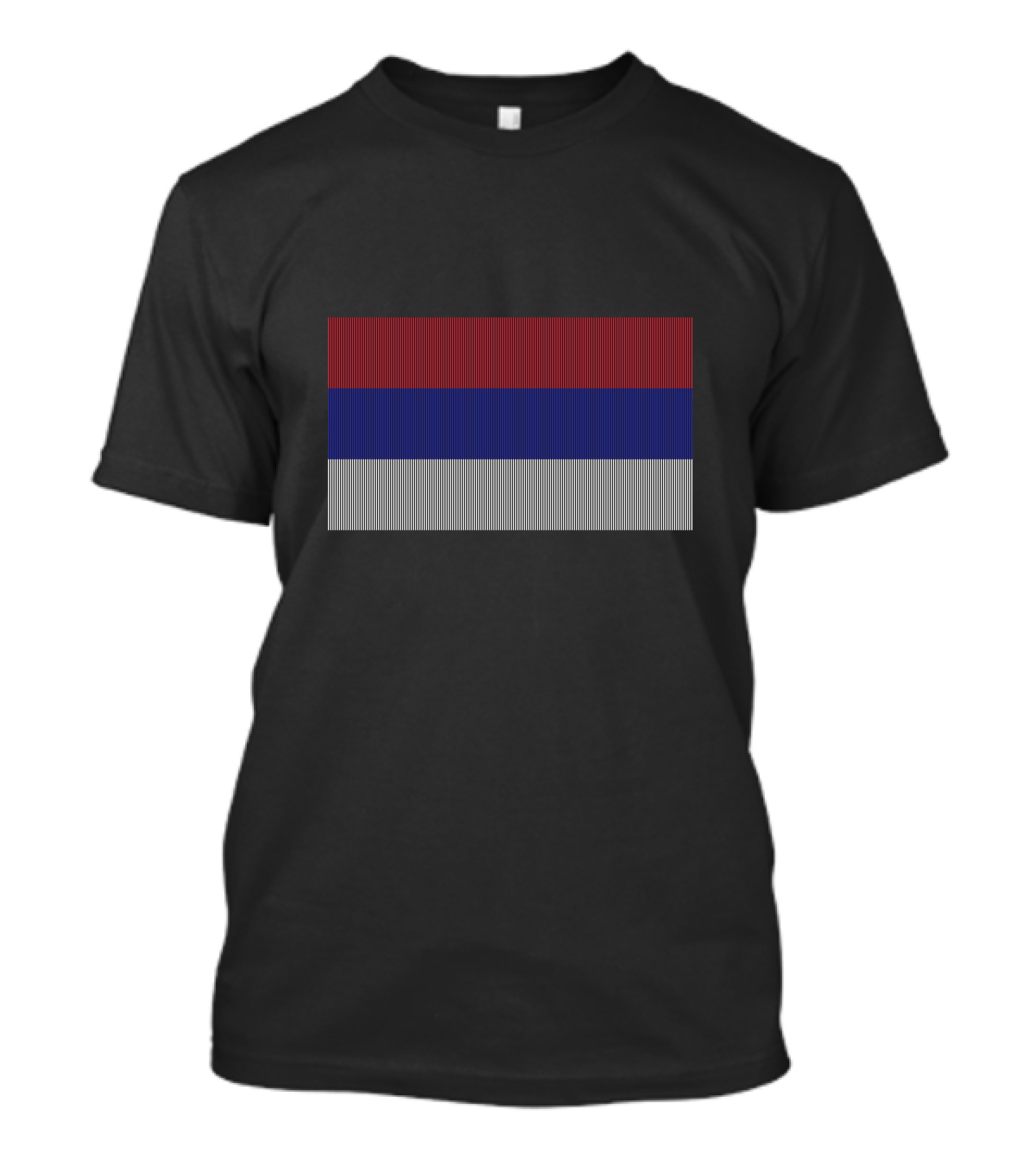 Flag Of Republika Srpska Horizontal Stripes Red Blue White T-Shirt
