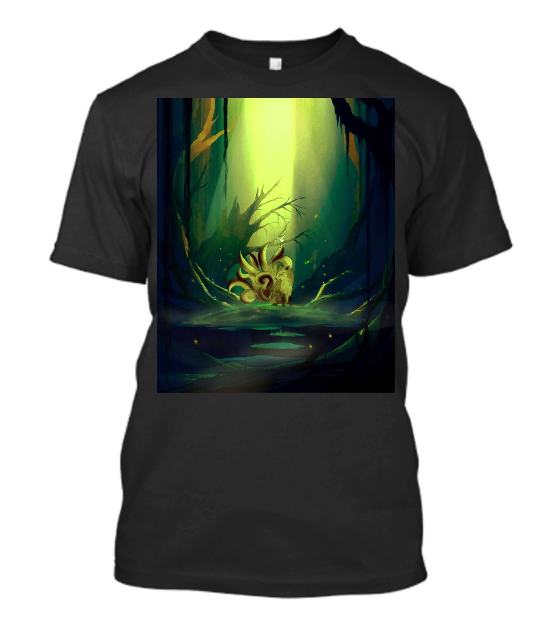 Fox Cave Mystical Forest Enchantment T-Shirt