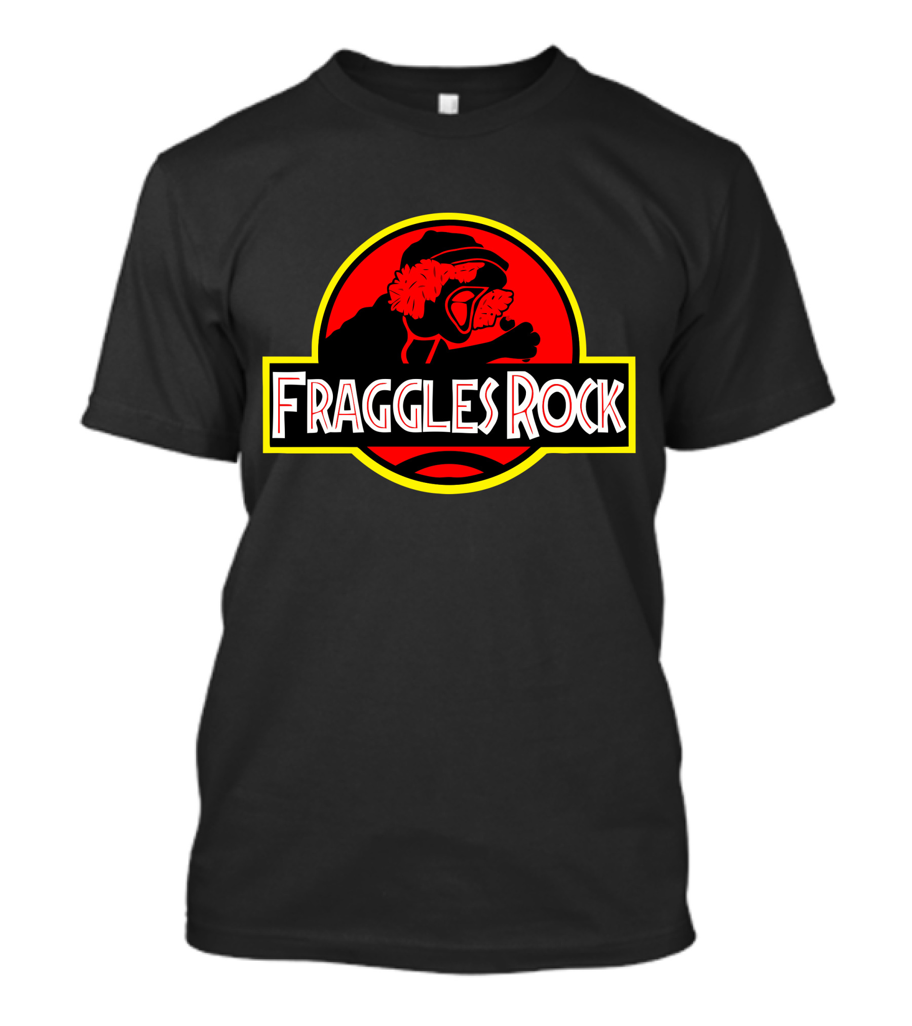 Fraggles Rock Jurassic Park Mashup T-Shirt