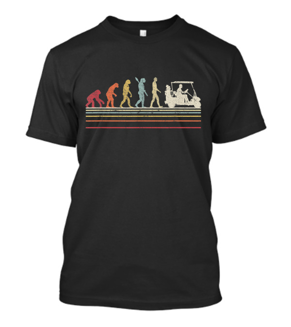 Evolution Of Funny Golf Golf Cart T-Shirt