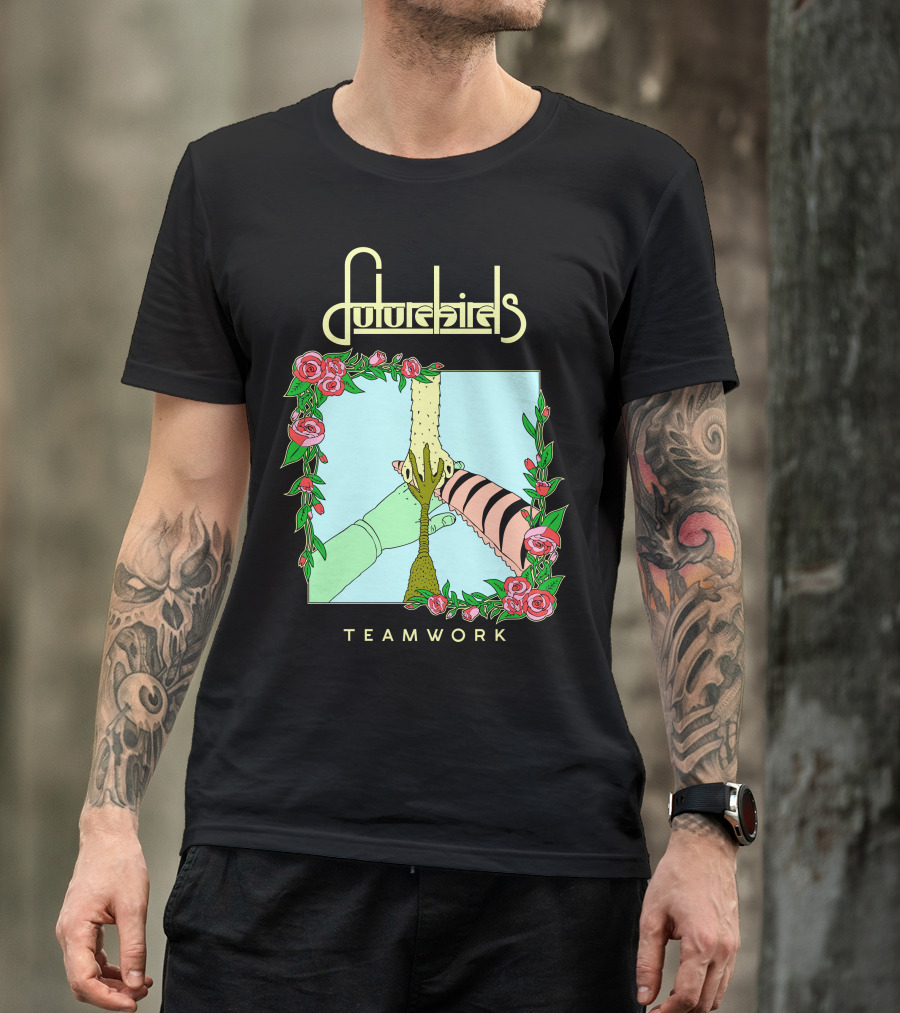 Futurebirds Teamwork Collaboration Unity Harmony Roses T-Shirt