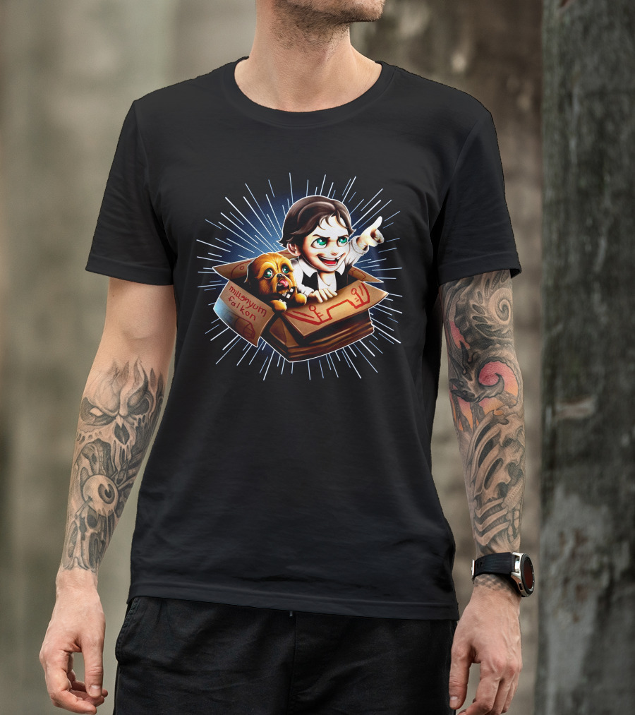 Han Solo Chewbacca Millennium Falcon Box Adventure T-Shirt