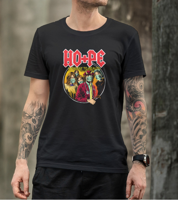 HOPE Highway To Health Masked Medical Band T-Shirt