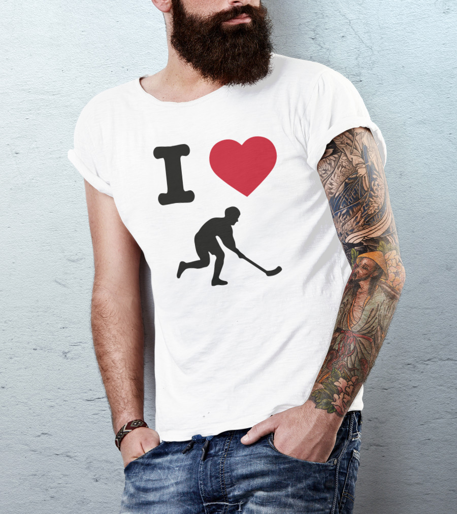 I Heart Hockey Player T-Shirt