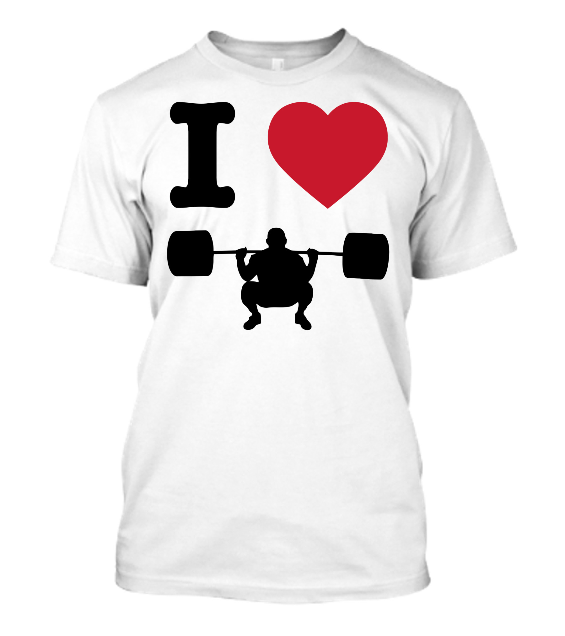 I Heart Weightlifting Enthusiast Passion T-Shirt