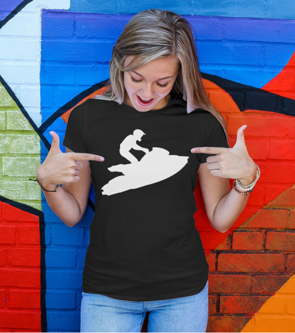 Jumping Jet Ski Silhouette Adventure T-Shirt