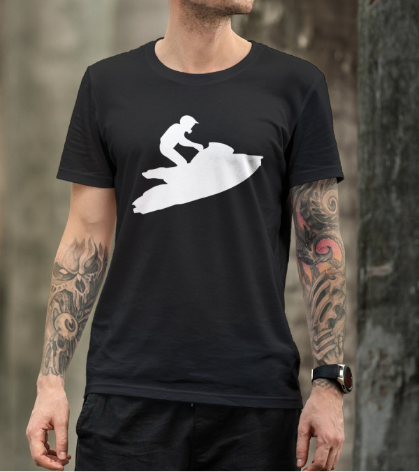 Jumping Jet Ski Silhouette Adventure T-Shirt
