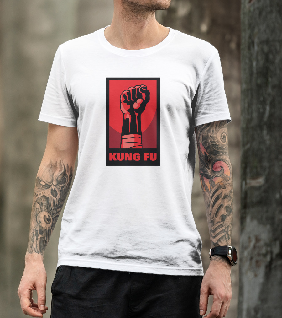 Kung Fu Power Fist Emblem T-Shirt