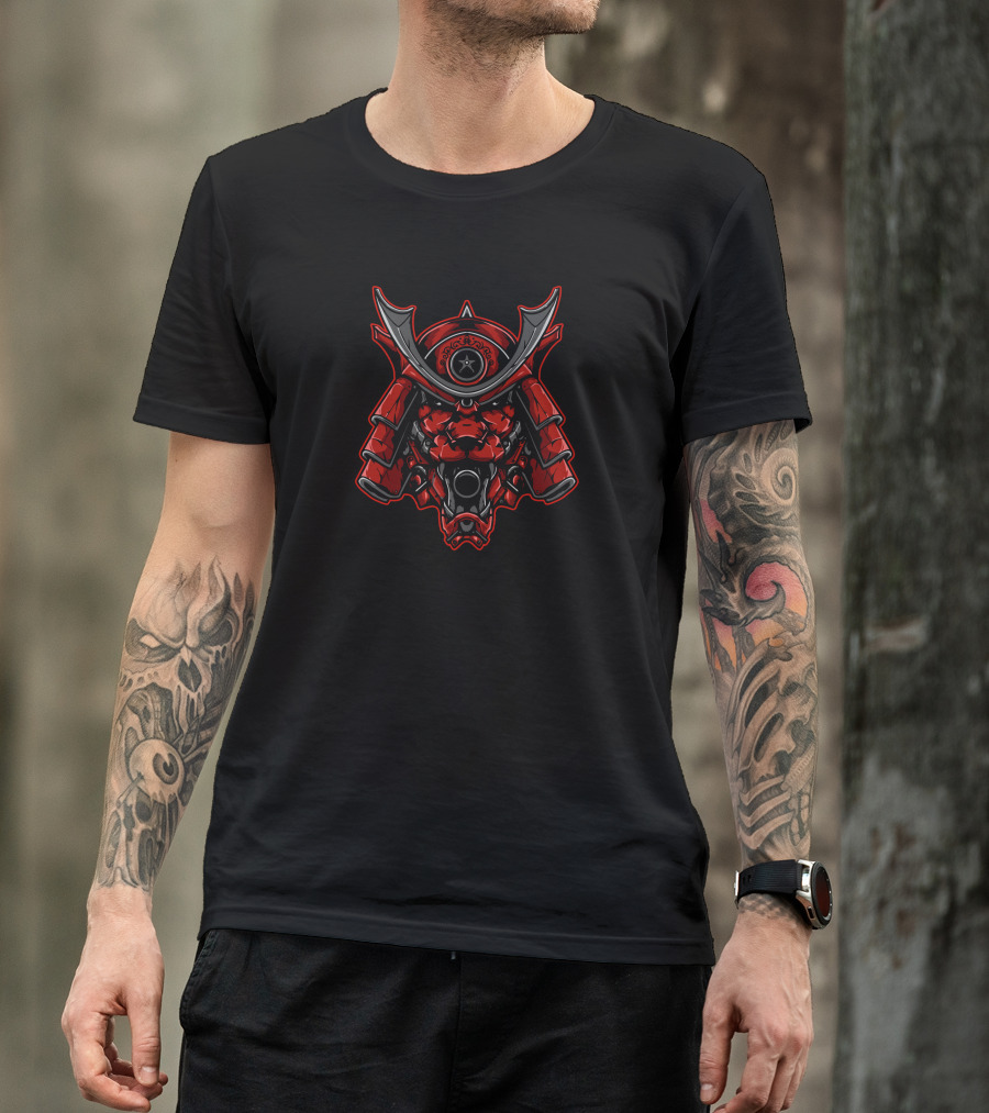 Lion Samurai Helmet Warrior Armor T-Shirt