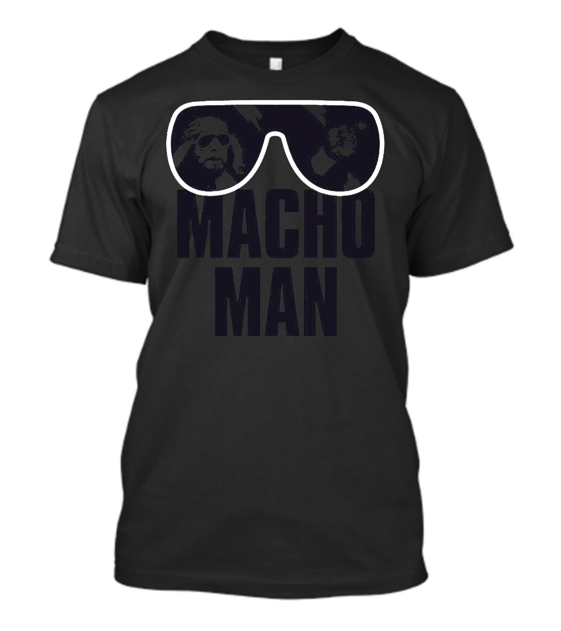 Macho Man Sunglasses Icon With Randy Savage Reflective T-Shirt