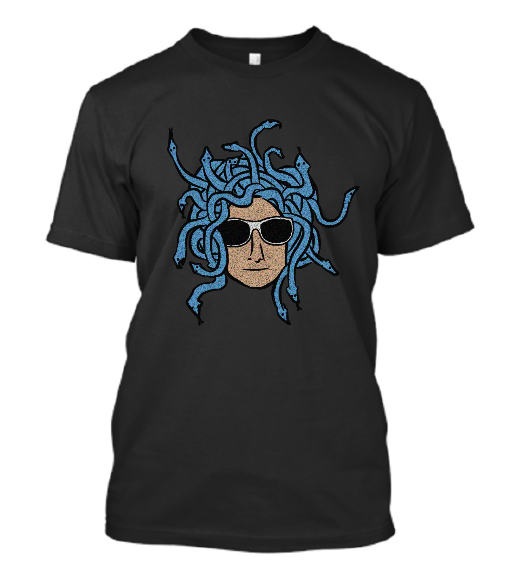 Medusa Head With Sunglasses Gorgon Snakes T-Shirt