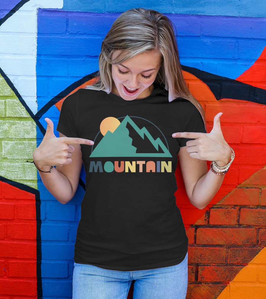 Mountain Sun Geometry T-Shirt