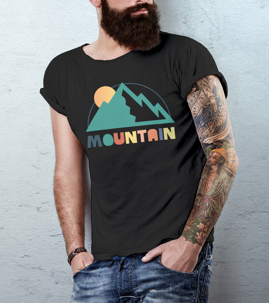 Mountain Sun Geometry T-Shirt