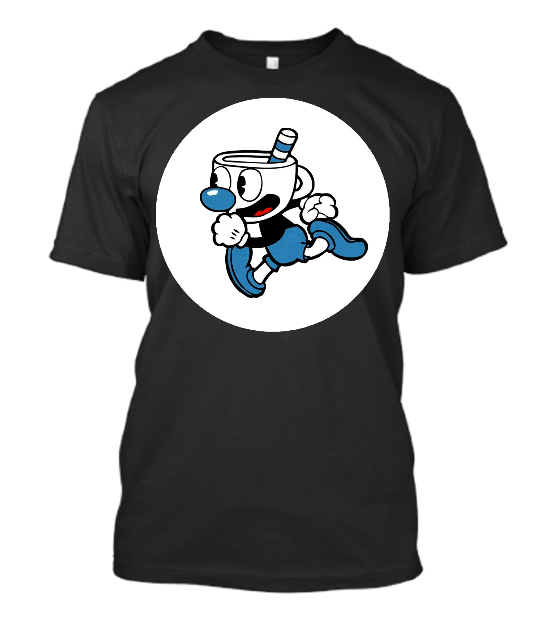 Man Cg17 Retro Cup Character Running T-Shirt