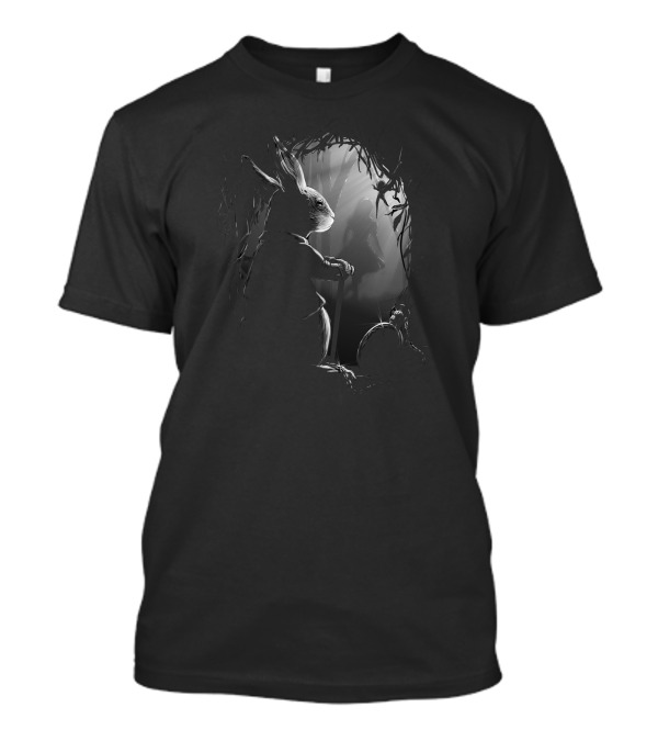 Never Too Late White Rabbit Wonderland Adventure T-Shirt