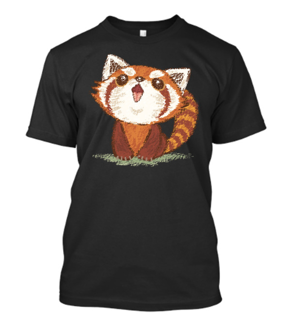 Red Panda Cute Cartoon Drawing T-Shirt