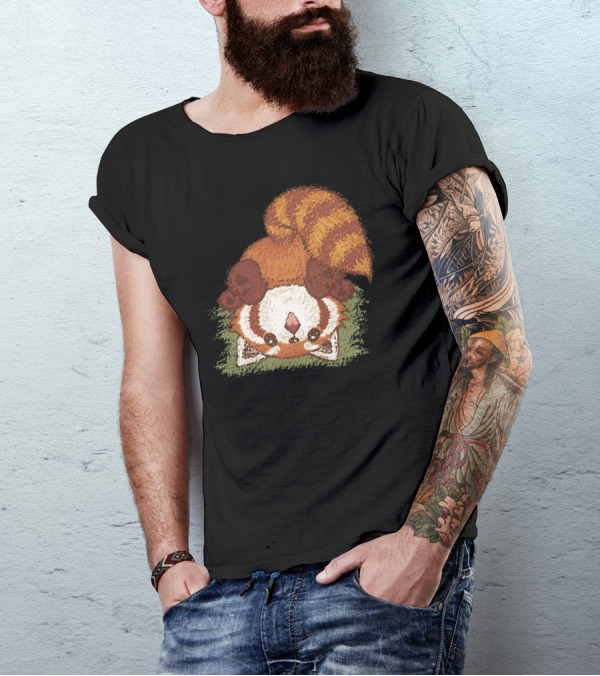 Adorable Upside Down Red Panda T-Shirt