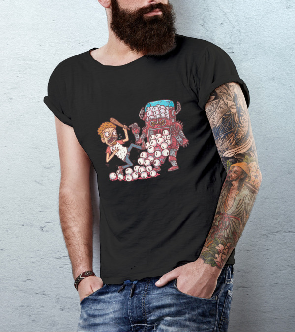 Roboteyeballs Overload Panic Confrontation T-Shirt