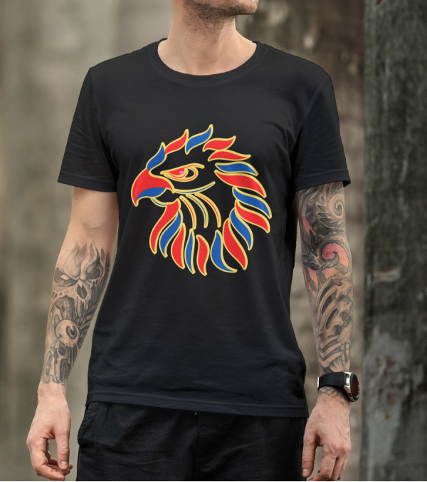 The Falcon Red And Blue Eagle Head T-Shirt