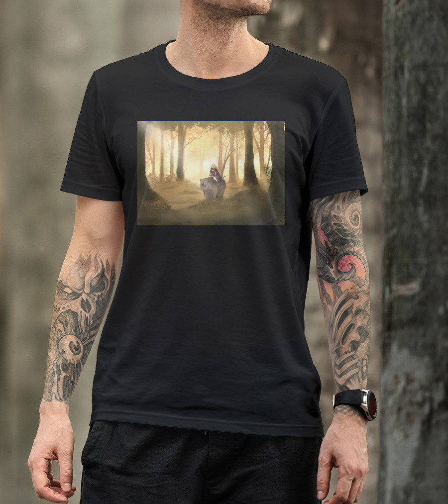 The Path Forest Journey On Wolf T-Shirt