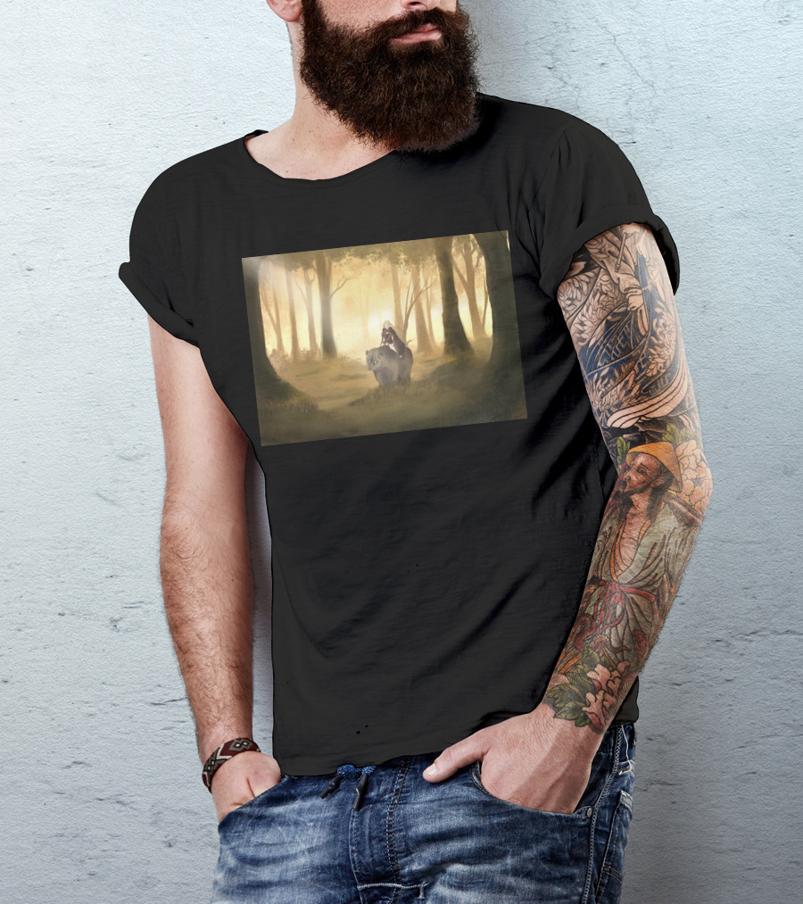 The Path Forest Journey On Wolf T-Shirt
